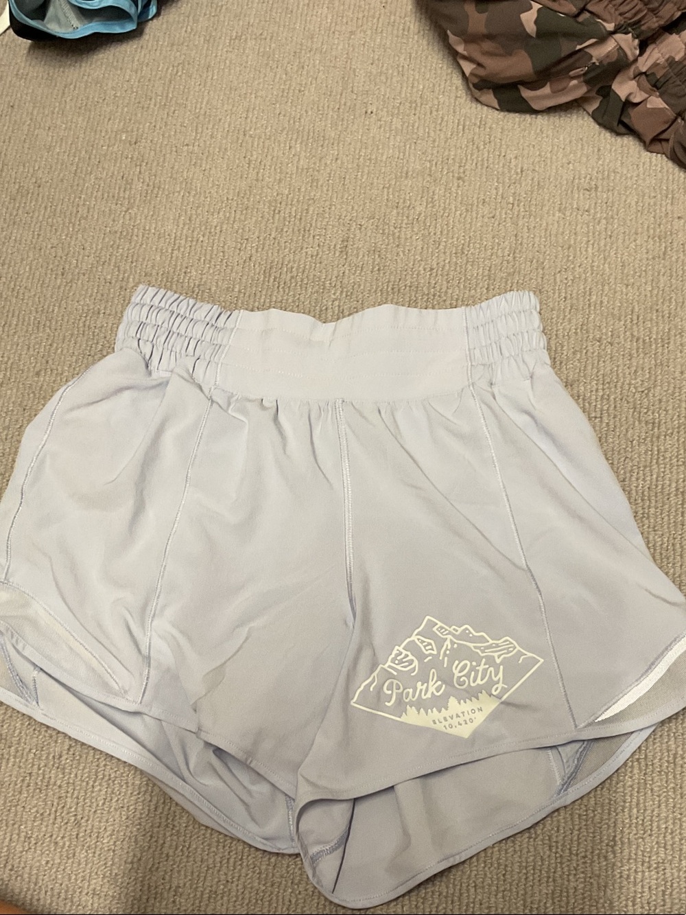 lululemon athletica light purple Women's Athletic Shorts